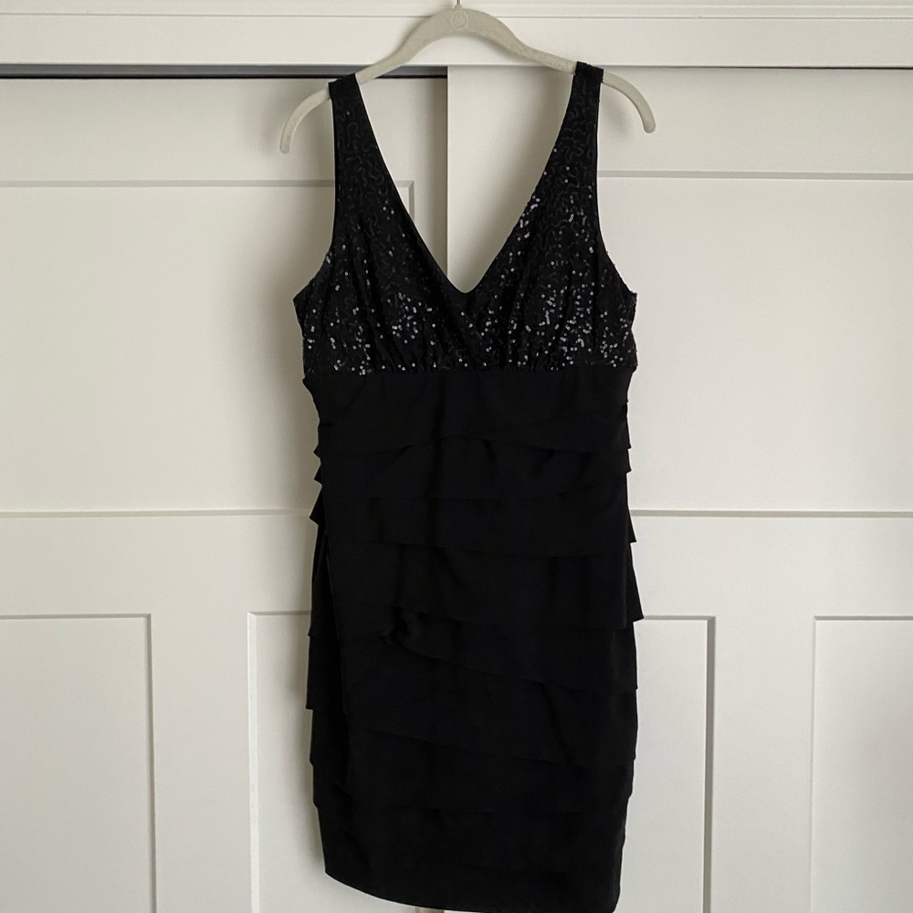 Sparkly Ruffled Bodycon Dress